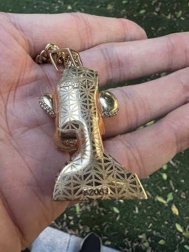 Bored Ape Yacht Club Gold Diamond Pendant & Cuban link Chain NFT - Image 3
