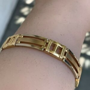 14 Karat Two-Tone Gold Chain Bracelet