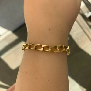 14 Karat Yellow Gold Chain Bracelet