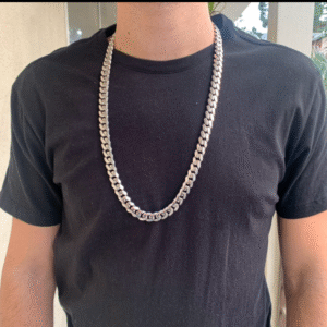 14KT Solid White Gold Miami Cuban Curb Link 30" 12mm 353 grams chain/Necklace