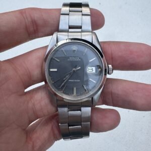 1974-1975 Vintage Rolex Oyster Perpetual 6694 34mm Manual Wind Grey Dial