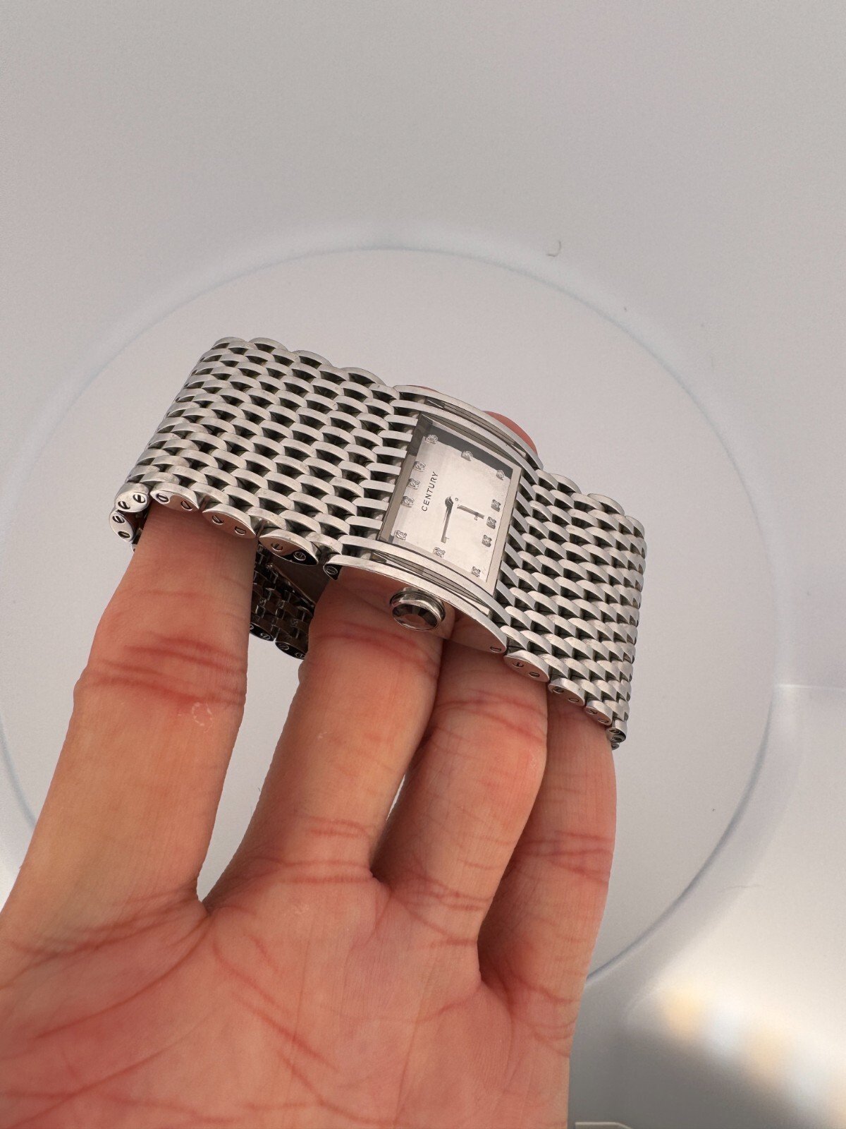 Century Ellipse 517.7.M.203.11.SE Steel & Diamond Ladies Watch - Image 4