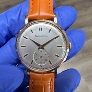 Jaeger Le Coultre 18k Rose Gold Vintage 35mm Serial PUR159b