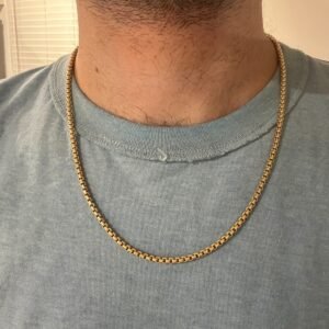 10k Yellow Gold Rolo Chain , 12.9 Grams , 21 Inch , 3.1mm thick