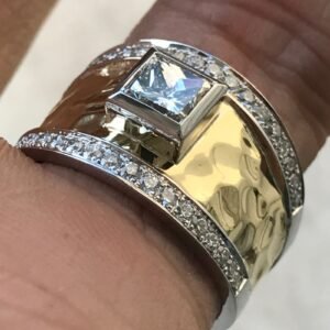 1.3 Carat tw Approx. Princess Diamond Ring, Ben Dannie
