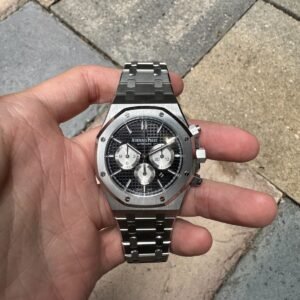 Audemars Piguet Royal Oak Chronograph BLACK 41mm Steel 26331ST BOX Card 2019