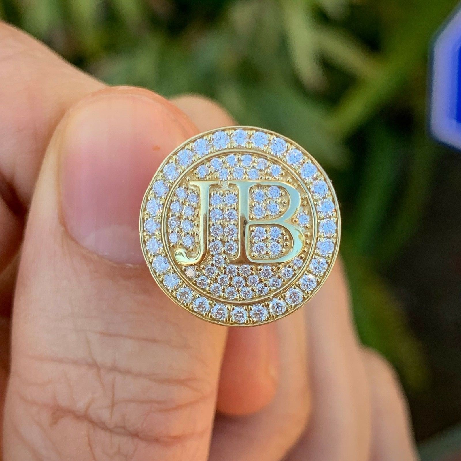 2 Carat Approximate Diamond Cufflinks 14 Karat White Gold, Ben Dannie - Image 4