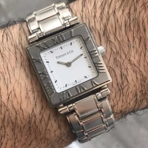 Tiffany & Company Atlas Stainless Steel, Stunning White Dial . Mint Condition