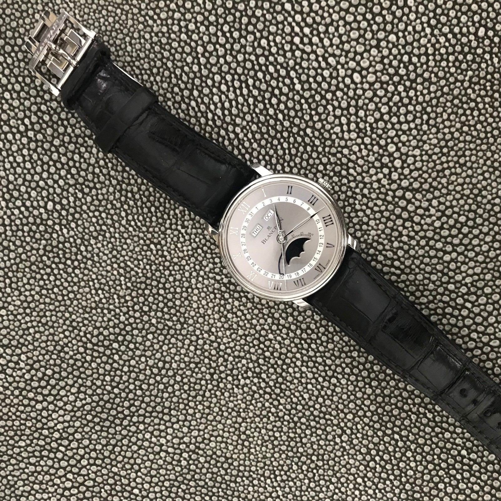 Blancpain Villeret 6654-1113-55B Moon Phase Calendar Stainless Steel 40mm - Image 5