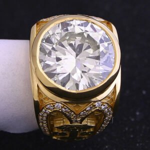 8.08 ct Round Diamond GIA N VS2 Ring Mens Custom Unique Mens Ring! Big, Large.