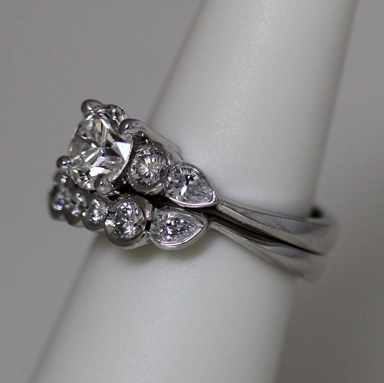 Three Stone Diamond Round Engagement Ring - Matching Band Available as well. - Image 3