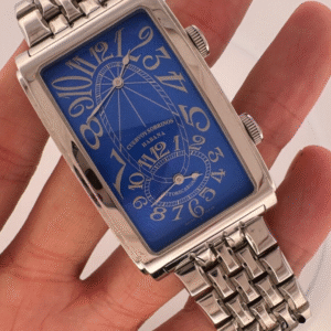 CUERVO Y SOBRINOS y Sobrinos Prominente Dual Time A11122 watch men blue dial