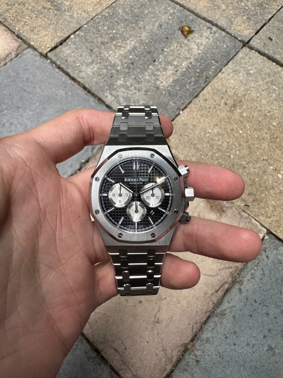 Audemars Piguet Royal Oak Chronograph BLACK 41mm Steel 26331ST BOX Card 2019