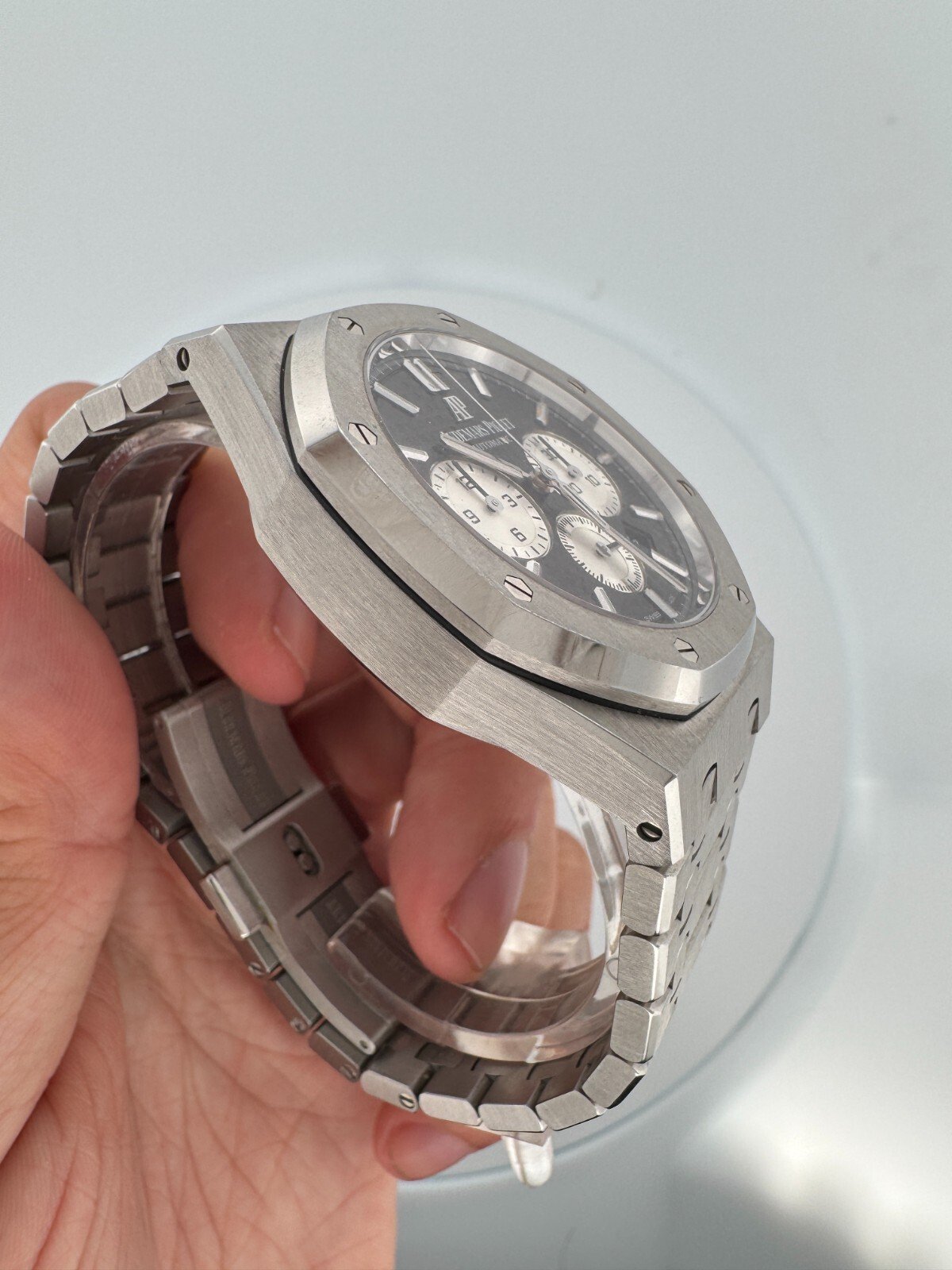 Audemars Piguet Royal Oak Chronograph BLACK 41mm Steel 26331ST BOX Card 2019 - Image 5