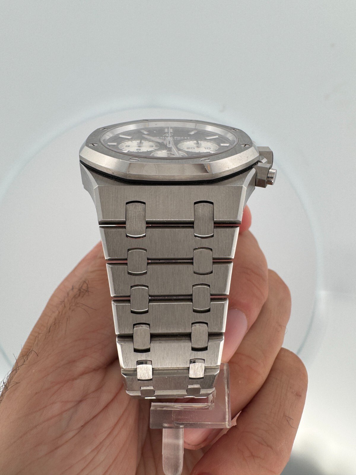 Audemars Piguet Royal Oak Chronograph BLACK 41mm Steel 26331ST BOX Card 2019 - Image 6
