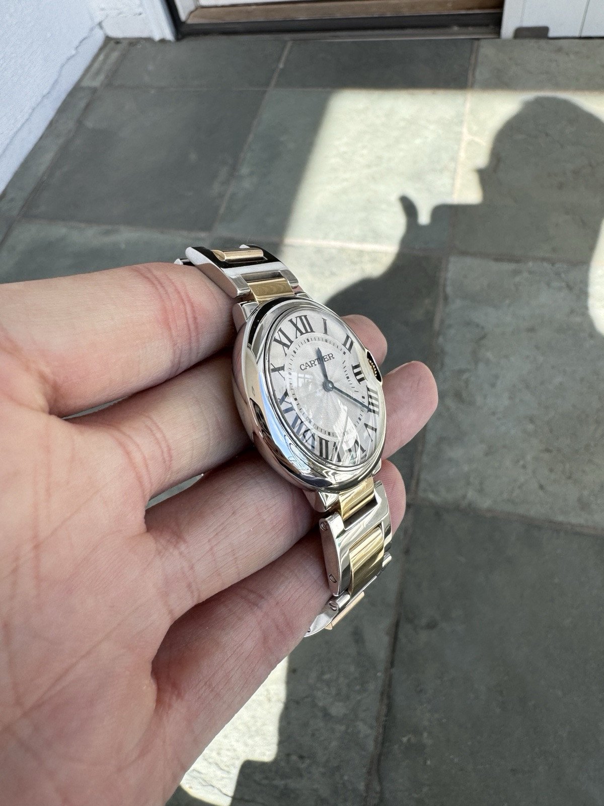 Cartier Ballon Blue 18k & Stainless Watch 3005 Medium W69008Z3 Box 36mm - Image 3