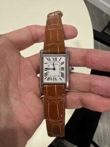 2023 Cartier Tank Must Large Model Quartz Stainless Steel Silver WSTA0041