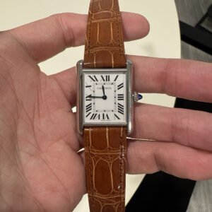 2023 Cartier Tank Must Large Model Quartz Stainless Steel Silver WSTA0041