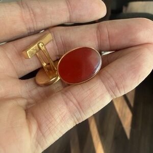 Tiffany & Co. 14k Yellow Gold & Carnelian