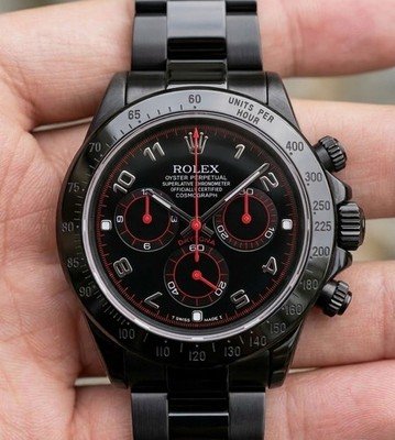 Rolex Daytona 116523 Black Dial Black PVD/DLC with Bracelet