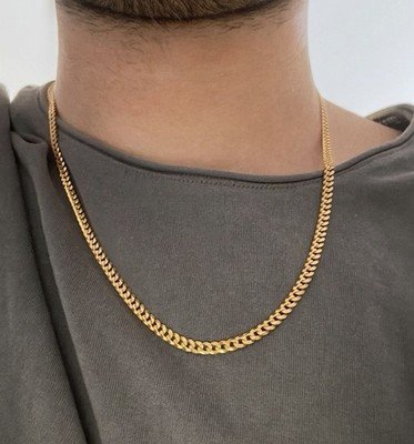 14k Yellow Gold 3.5mm Miami Cuban Link Chain Necklace 20" 14 Grams Solid