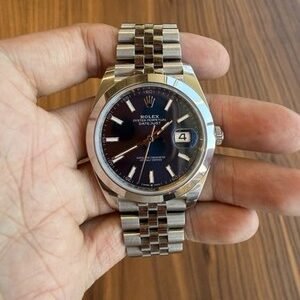 2024 Rolex Datejust 41 126300, Stainless Steel, Blue Dial, Jubilee Papers