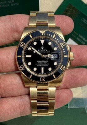 2024 Rolex Submariner Date 41mm 18k Yellow Gold Black Dial 126618LN Box & Papers - Image 2