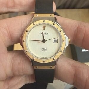 Hublot MDM Geneve Classic 1391.2 Two-Tone Gold Steel Cream 28mm W Box