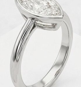 18K Gold-Platinum Cocktail Ring with 5.46 Ct. Round and GIA Marquise Diamonds