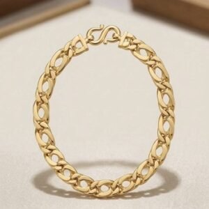 24k Pure Gold Men’s 7.1mm Curb Link Bracelet | 37.4g | 7" Wrist Pur220