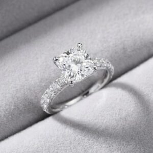 3.50 TCW Cushion Cut Natural Diamond GIA Engagement Ring I VS2 Platinum