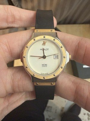 Hublot MDM Geneve Classic 1391.2 Two-Tone Gold Steel Cream 28mm W Box