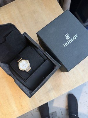 Hublot MDM Geneve Classic 1391.2 Two-Tone Gold Steel Cream 28mm W Box - Image 5