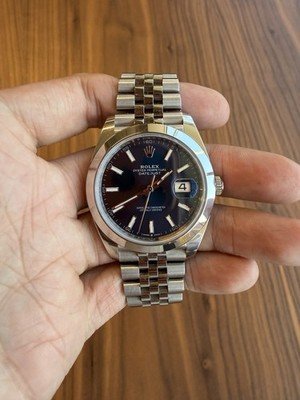 2024 Rolex Datejust 41 126300, Stainless Steel, Blue Dial, Jubilee Papers