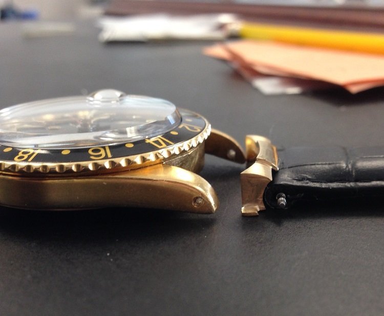 Custom BD Strap End links 18k Yellow President 36mm Case , 20mm Lug - Image 10