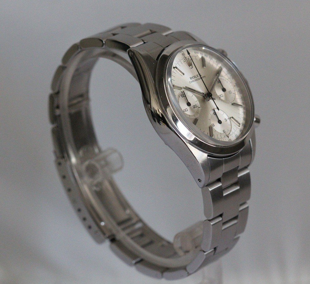 Rolex Mens Stainless Steel 6238 Pre Daytona Silver Dial W/Rolex Service Papers ! - Image 6
