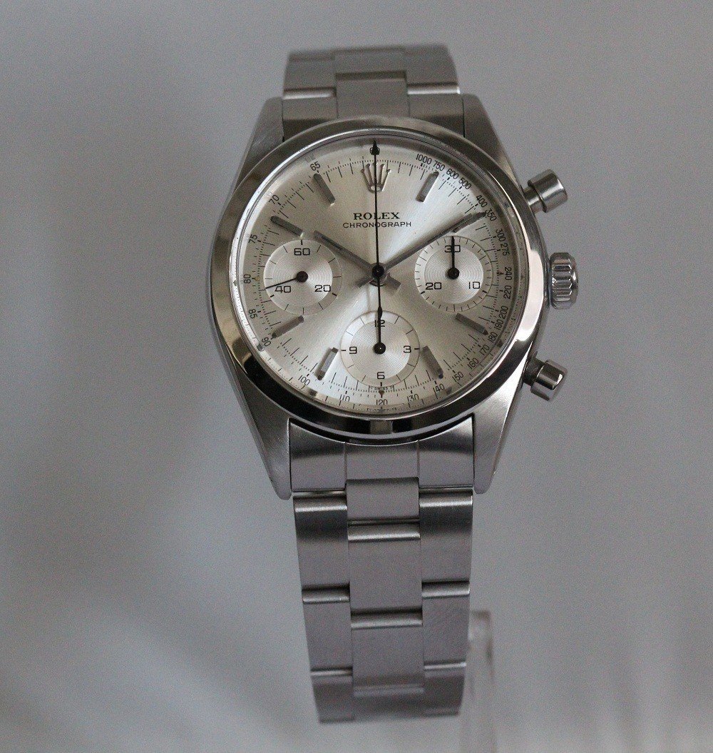 Rolex Mens Stainless Steel 6238 Pre Daytona Silver Dial W/Rolex Service Papers ! - Image 5