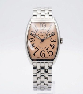 Franck Muller Casablanca 2852 Salmon Dial Stainless Steel Bracelet Watch