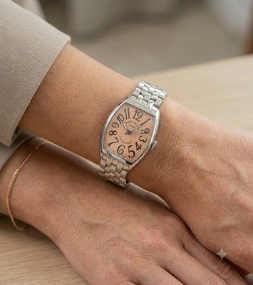 Franck Muller Casablanca 2852 Salmon Dial Stainless Steel Bracelet Watch - Image 2