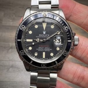 Vintage Rolex Red Submariner 1680 MK4 Matte Red Dial Cal 1570 Open 6 Watch