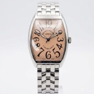 Franck Muller Casablanca 2852 Salmon Dial Stainless Steel Bracelet Watch