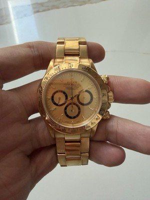Rolex Zenith Daytona 16528 L Serial 18K Yellow Gold Champagne Dial 40mm - Image 2
