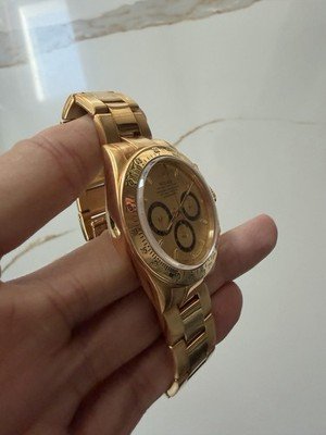 Rolex Zenith Daytona 16528 L Serial 18K Yellow Gold Champagne Dial 40mm - Image 3