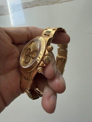 Rolex Zenith Daytona 16528 L Serial 18K Yellow Gold Champagne Dial 40mm - Image 4