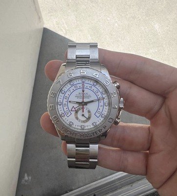 Rolex Yacht-Master II 116689 18k White/ Platinum Bezel 44mm Watch Papers 2011 - Image 4