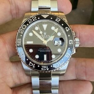 Rolex GMT-Master II 116710LN Black Ceramic Bezel Stainless Steel Oyster Watch