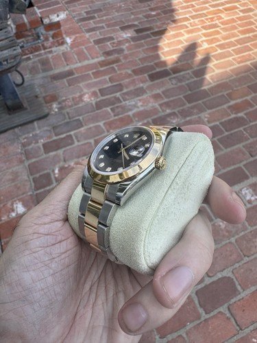 Rolex Datejust 41 126303 Two-Tone Yellow Gold Black Diamond Dial Oyster 2021 B/P - Image 5