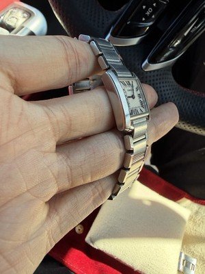 Cartier Tank Francaise Small Stainless Steel Watch Ref 2384 - Watch Only - Image 2