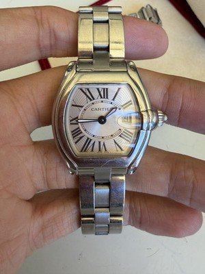 Cartier Roadster 2675 W62016V3 Date Silver Dial Steel 31MM Ladies' Quartz - Image 2