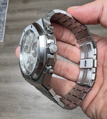 AP Royal Oak Chronograph 41mm 26240ST Silver 50th Stainless Box Extract Paper - Image 3